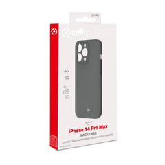 SPACE - Cover morbida super sottile in TPU colore nero compatibile con Apple iPhone 14 Pro Max