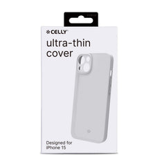 SPACE - Cover morbida super sottile in TPU colore bianco compatibile con Apple iPhone 15 [IPHONE 15 CASES]