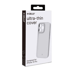 SPACE - Cover morbida super sottile in TPU colore bianco compatibile con Apple iPhone 15 Pro [IPHONE 15 CASES]
