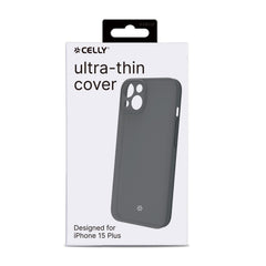 SPACE - Cover morbida super sottile in TPU colore nero compatibile con Apple iPhone 15 Plus [IPHONE 15 CASES]