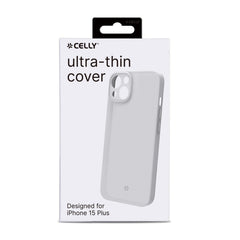 SPACE - Cover morbida super sottile in TPU colore bianco compatibile con Apple iPhone 15 Plus [IPHONE 15 CASES]