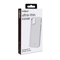 SPACE - Cover morbida super sottile in TPU colore bianco compatibile con Apple iPhone 15 Plus [IPHONE 15 CASES]