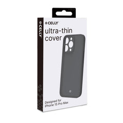 SPACE - Cover morbida super sottile in TPU colore nero compatibile con Apple iPhone 15 Pro Max [IPHONE 15 CASES]