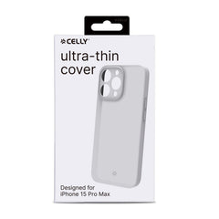 SPACE - Cover morbida super sottile in TPU colore bianco compatibile con Apple iPhone 15 Pro Max [IPHONE 15 CASES]
