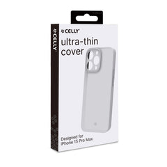 SPACE - Cover morbida super sottile in TPU colore bianco compatibile con Apple iPhone 15 Pro Max [IPHONE 15 CASES]