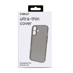 SPACE - Cover morbida super sottile in TPU colore nero compatibile con Apple iPhone 16 [IPHONE 16 CASES]