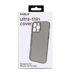SPACE - Cover morbida super sottile in TPU colore nero compatibile con Apple iPhone 16 Pro Max [IPHONE 16 CASES]