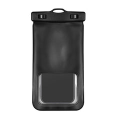 SPLASHBAG25 - Custodia impermeabile per smartphone fino a 7" dimensione display, design trasparente, chiusura ermetica, laccio a collo incluso
