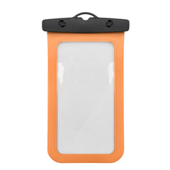 SPLASHBAG26 - Custodia impermeabile per smartphone fino a 7" dimensione display, design trasparente, chiusura ermetica, laccio a collo incluso