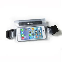 SPLASHBELT - Cintura elastica impermeabile compatibile con smartphone fino a 6.5" dimensione display, chiusura ermetica, certificato IPX8, doppia tasca interna