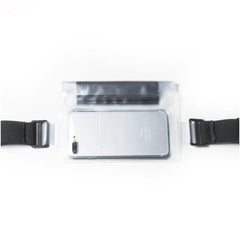 SPLASHBELT - Cintura elastica impermeabile compatibile con smartphone fino a 6.5" dimensione display, chiusura ermetica, certificato IPX8, doppia tasca interna