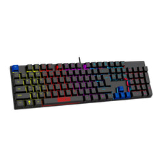 SPARCO - Tastiera a filo, connessione USB-A, adatta per il gaming, luci RGB, layout USA, Plug&Play PHANTOM [SPARCO COLLECTION]