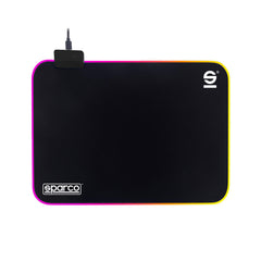 SPARCO - Mouse Pad adatto per il gaming, luci RGB, anti scivolo DRIFT [SPARCO COLLECTION]