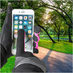 SPORTGLOVE - Guanti touch utilizzo sportivo, materiale tecnico, permette utilizzo sui touch display