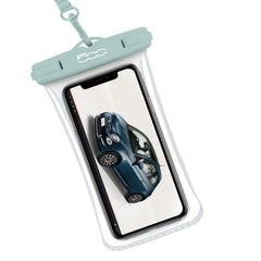 SPROOFBAG500 - Custodia impermeabile compatibile con smartphone fino a 7" dimensione display, certificato IPX8. TPU trasparente morbido, chiusura ermetica [500 COLLECTION]