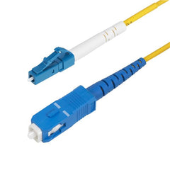 Cavo in fibra ottica simplex monomodale OS2 da LC a SC (UPC) da 2m, 9/125µm, 40G/100G, Insensibile alla piegatura, Bassa perdita di inserzione, Cavo patch in fibra LSZH