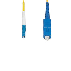 Cavo in fibra ottica simplex monomodale OS2 da LC a SC (UPC) da 2m, 9/125µm, 40G/100G, Insensibile alla piegatura, Bassa perdita di inserzione, Cavo patch in fibra LSZH