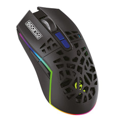 SPARCO - Mouse wireless, design ergonomico, click silenzioso, luci RGB, adatto per il gaming CLUTCH [SPARCO COLLECTION]