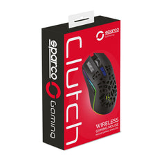 SPARCO - Mouse wireless, design ergonomico, click silenzioso, luci RGB, adatto per il gaming CLUTCH [SPARCO COLLECTION]