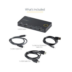 SWITCH KVM USB-A + HDMI/USB-C