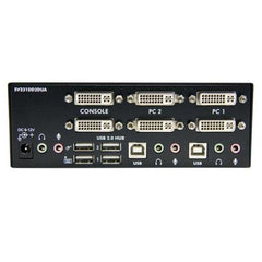 Switch KVM Dual DVI USB 2 port