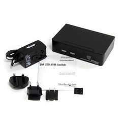 Switch KVM DVI USB 2 porte