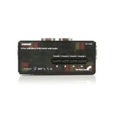 Switch KVM USB audio 4 porte