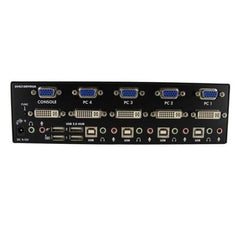 Switch KVM VGA DVI a 4 porte