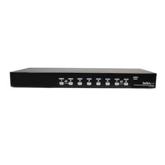 Switch KVM VGA USB a 8 porte montabile su rack con audio (cavi audio inclusi)