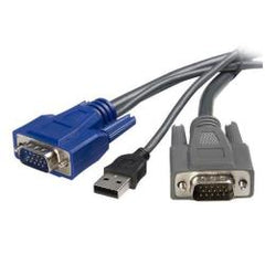 Cavo KVM ultra-sottile VGA USB 2 in 1 1,8 m