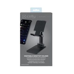 SWMAGICDESK - Supporto da scrivania universale, compatibile con smartphone, struttura richiudibile, braccio estendibile fino a 7" [SMART WORKING]