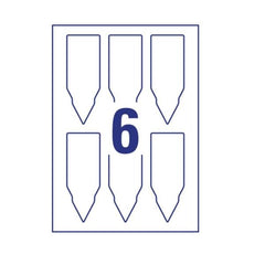 Cartellini ultraresistenti in plastica da 190µ, bordi lisci, formato 128x47mm