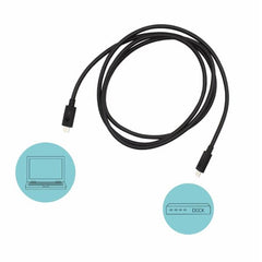 CAVO THUNDERBOLT3 40 GBPS, PD100W, 150CM