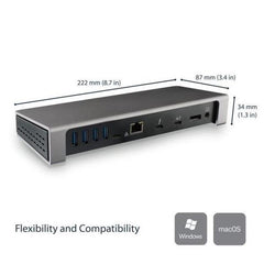Dock TB3 con lettore SD - Dual 4K - PD USB 85W