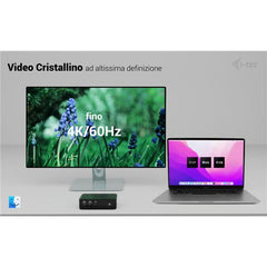 Docking station Thunderbolt5 Quattro Display, 5 porte USB, 2,5 GLAN con Alimentatore 140 W