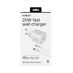 TC1C20WLIGHT - 20W Wall charger USB-C + USB-C to Lightning cable