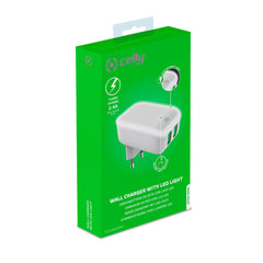 TC2USBLED - 12W 2 USB-A Wall Charger with Night Light [TURBO]