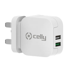 TC2USBTURBO - 17W 2 USB-A Wall Charger UK plug [TURBO]