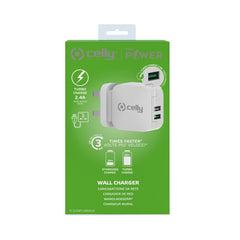 TC2USBTURBO - 17W 2 USB-A Wall Charger UK plug [TURBO]