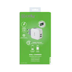 TC2USBTURBO - 17W 2 USB-A Wall Charger [TURBO]
