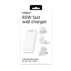 TCTRAVELUNI65W - 65W Universal GaN Wall Charger Multiplug