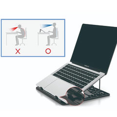 STAND DI RAFFREDDAMENTO x NOTEBOOK 15.6" in Alluminio