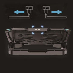 SUPPORTO DI RAFFREDDAMENTO NOTEBOOK A 6 VENTOLE - GAMING