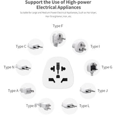 TRAVELADAPTER - Universal Travel Adapter with EU Plug