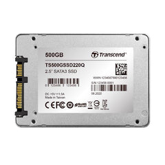 TS500GSSD220Q - SSD 2.5" da 500GB, SATA3, QLC