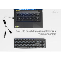 HUB USB-A CAVO Flessibile a 2 porte (2x USB-A)