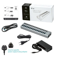 HUB USB-A 3.2 a 16 porte USB-A 3.2 gen 1, con alimentatore 90W