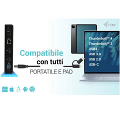 Docking Universale USB 3.0/ USB-C - Doppio Monitor (2 Monitor: 2xHDMI), 6xUSB, RJ45