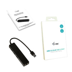 HUB USB-A  3.0 a 3 Porte USB A + 1x RJ45 Ethernet