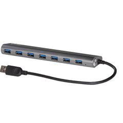HUB USB 3.0 metallo a 7 Porte con Alimentatore